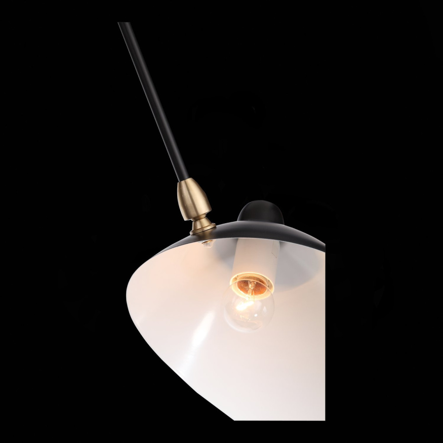 SL305.402.06 Люстра потолочная ST-Luce Черный/Черный, Белый E27 6*60W SPRUZZO ST LUCE