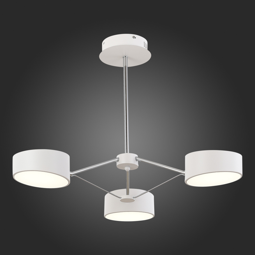 SLE6005-502-03 Светильник потолочный Белый, Хром/Белый LED 3*10W VALLE EVOLUCE