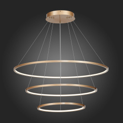 ST603.243.114 Светильник подвесной ST-Luce Золотистый/Белый LED 1*114W 4000K Подвесные светильники ST LUCE