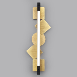 Настенный светильник ODEON LIGHT EXCLUSIVE 6691/7WL GEOS модерн черный/брашированная античная бронза 8Вт