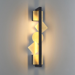 Настенный светильник ODEON LIGHT EXCLUSIVE 6691/7WL GEOS модерн черный/брашированная античная бронза 8Вт