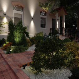 Фасадный светильник ODEON LIGHT 6648/6WL3 STIMA хай-тек, минимализм черный 6Вт