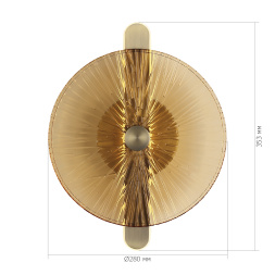 SL6141.311.01 Светильник настенный ST-Luce бронза/янтарь LED 1*11W 4000K WASI ST LUCE