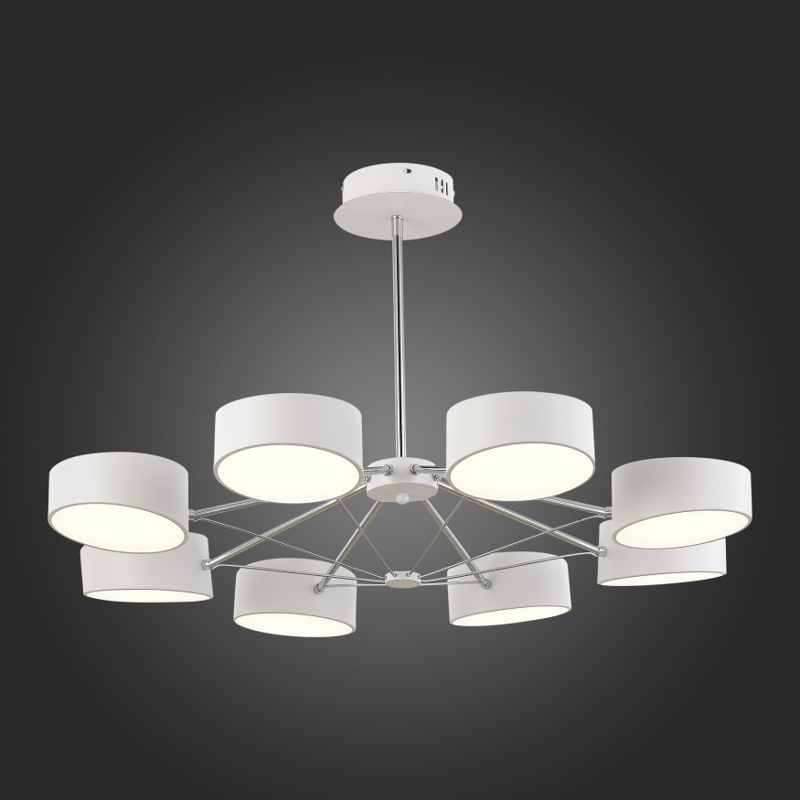 SLE6005-502-08 Светильник потолочный Белый, Хром/Белый LED 8*10W VALLE EVOLUCE