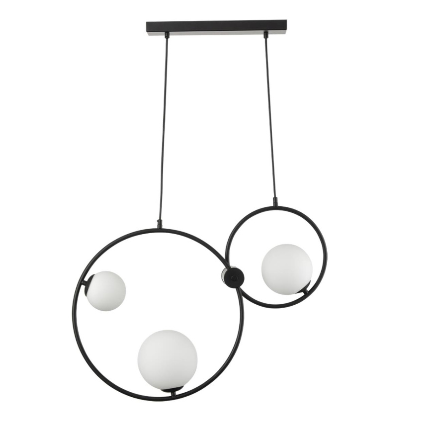 Светильник подвесной LUMION 8035/3 ORNATO модерн черный, белый 3x35W