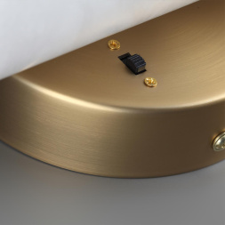 Настенный светильник ODEON LIGHT 6674/12WL MARBELLA модерн под латунь/белый 12Вт