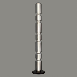 Торшер ODEON LIGHT EXCLUSIVE 5408/53FL JAM хай-тек черный/дымчатый 53W