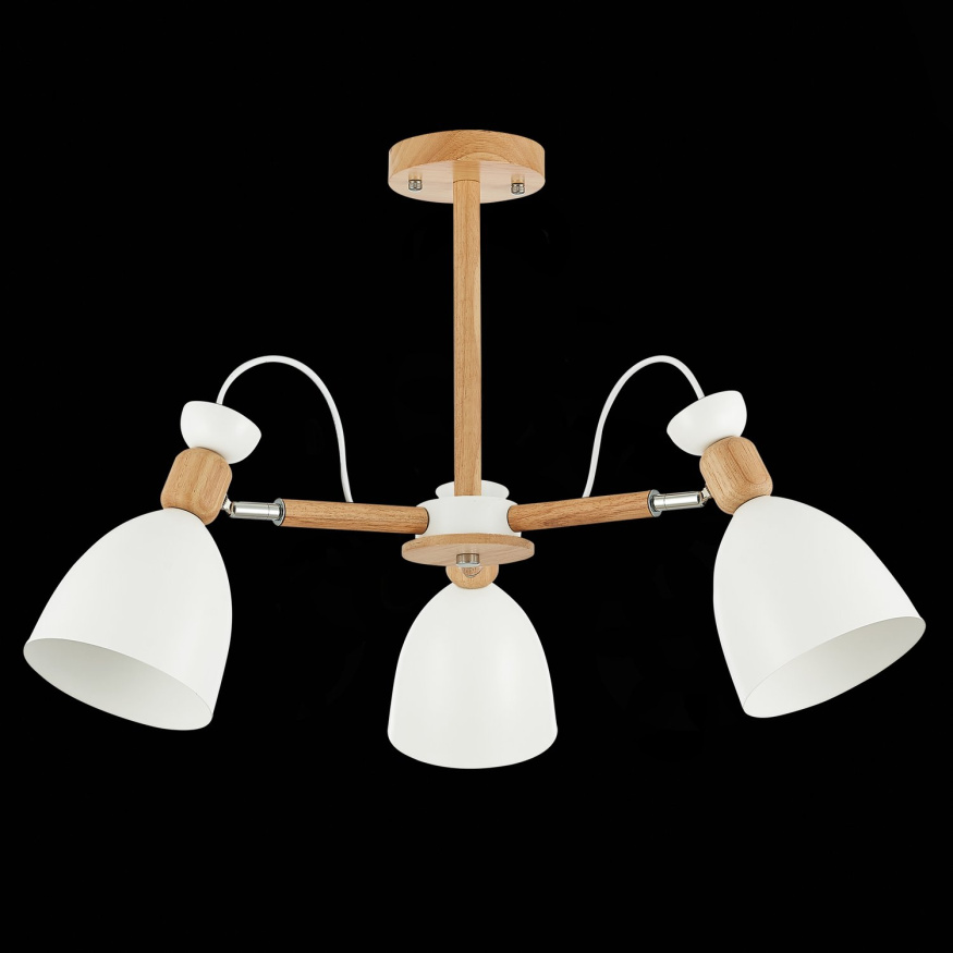 SLE103802-03 Светильник потолочный Светлое дерево, Белый/Белый E27 3*60W BALCAMO EVOLUCE