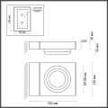 Уличный фасадный светильник Odeon light  Vart 6654/5WL