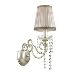 Бра ODEON LIGHT 3390/1W AURELIA E14 40W золотой, серебряная патина прованс