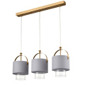 Подвес LUMION 6592/3A JANE модерн латунь, серый 3x40W