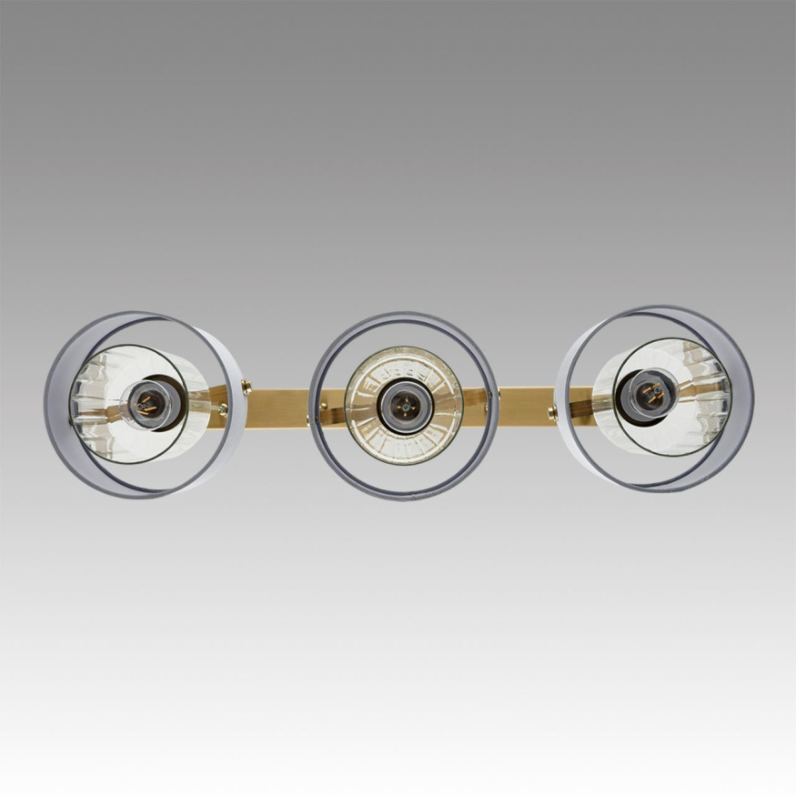 Подвес LUMION 6592/3A JANE модерн латунь, серый 3x40W