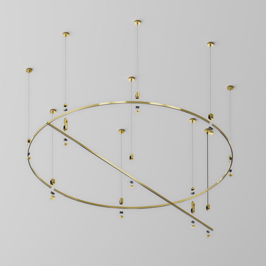 Шинопровод накладной/подвесной Technical TRX154-2SR-D1500-BS