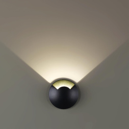 Встраиваемый грунтовый светильник ODEON LIGHT 6662/1GL3 WALD хай-тек, минимализм черный 3Вт