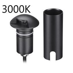 Встраиваемый грунтовый светильник ODEON LIGHT 6662/1GL3 WALD хай-тек, минимализм черный 3Вт