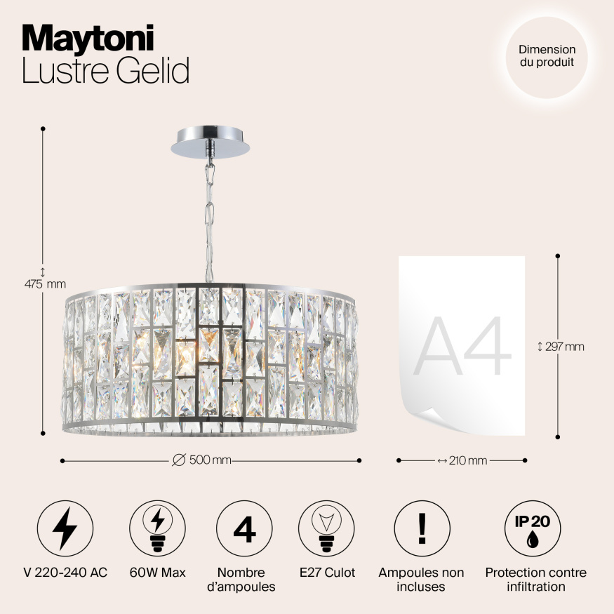 Люстра Maytoni MOD184-PL-04-CH