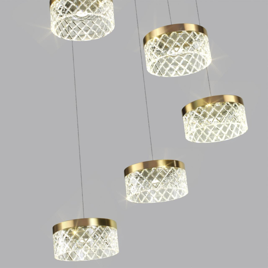 Люстра ODEON LIGHT 5032/30L FIVRE модерн античная бронза/прозрачный 30