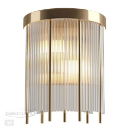Бра ODEON LIGHT 4788/2W YORK в классическом стиле золото/металл/стекло 2x40W