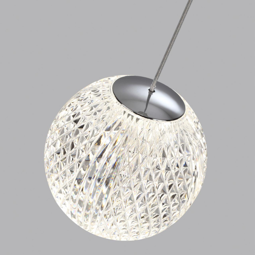 Подвес ODEON LIGHT 5007/5LA CRYSTAL модерн хром/прозрачный 5