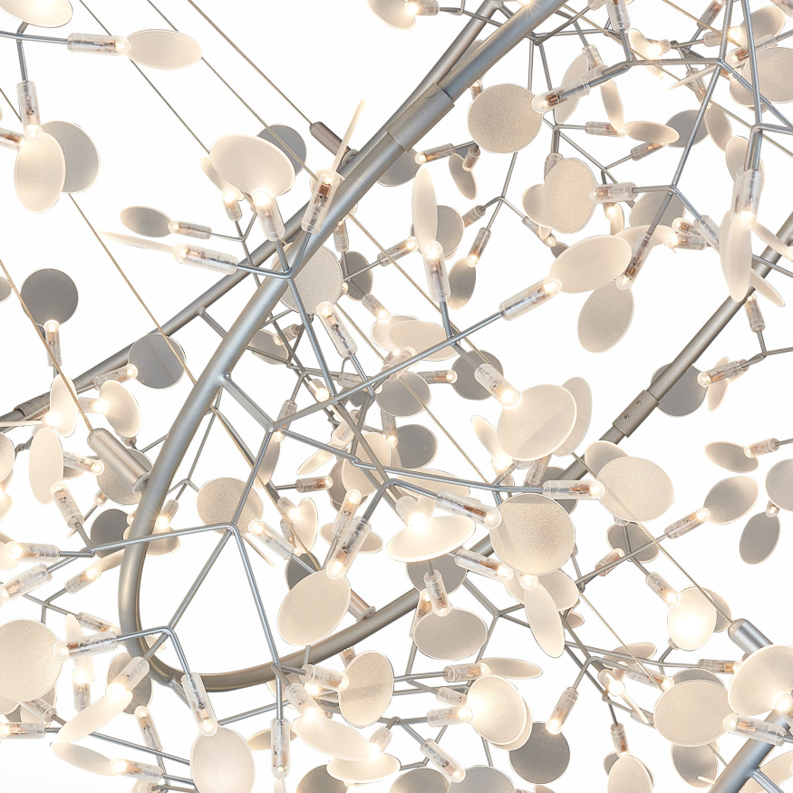 SL379.103.486 Люстра подвесная ST-Luce Серебристый/Белый LED 486*0,5W 3500K RAFINA ST LUCE