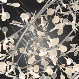 SL379.103.486 Люстра подвесная ST-Luce Серебристый/Белый LED 486*0,5W 3500K RAFINA ST LUCE