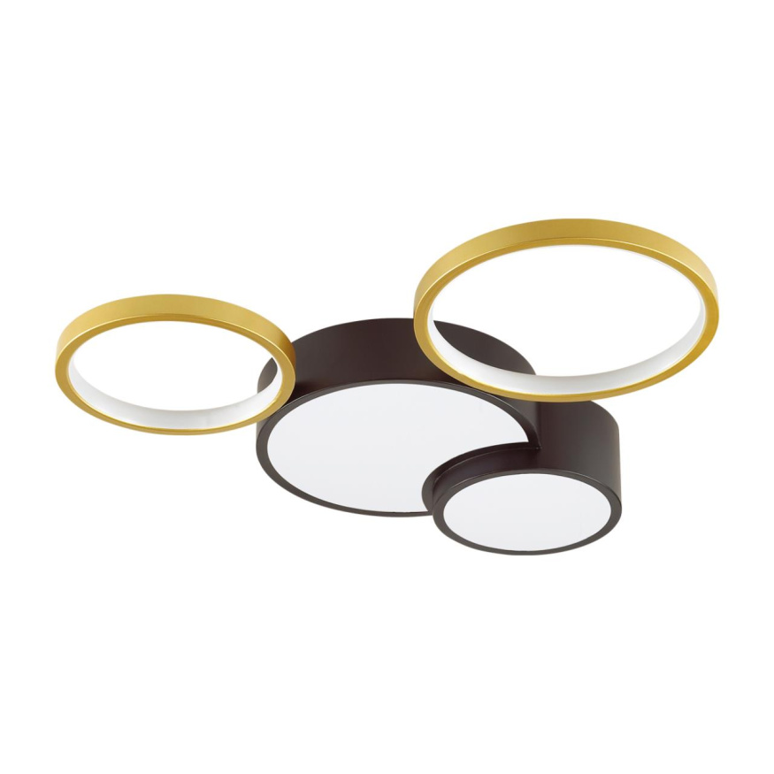 Люстра потолочная LUMION 5255/64CL NORBERT модерн черный, матовое золото 64W