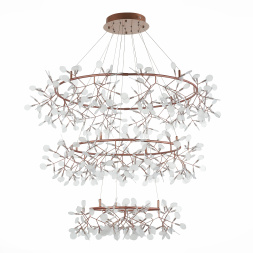 SL379.203.486 Люстра подвесная ST-Luce Медный/Белый LED 486*0,5W 3500K  (из 3-х коробок) RAFINA ST LUCE