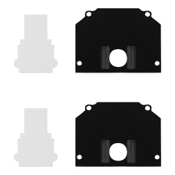 ST047.489.02 Торцевая заглушка (внешняя и внутрення 2+2шт)  ST-Luce Черный SKYLINE 48 ST LUCE