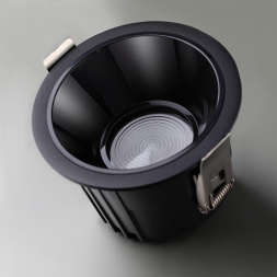 Встраиваемый светодиодный светильник с переключателем цветовой температуры NOVOTECH 359429 LANG хай-тек черный 20W