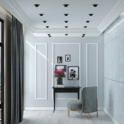 Светильник встраиваемый NOVOTECH 370717 LIRIO хай-тек черный 9Вт