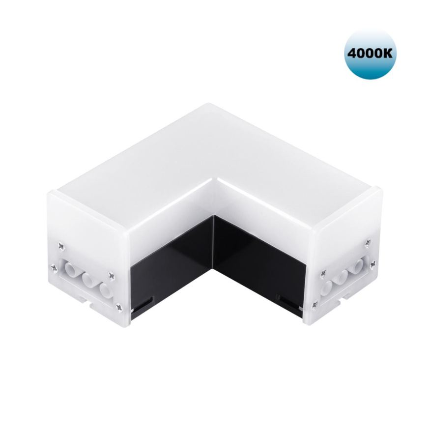 Светильник-соединитель &quot;L&quot;- образный с двумя сетевымм входами, в комплекте прямой соединитель NOVOTECH 359116 BITS черный 8Вт