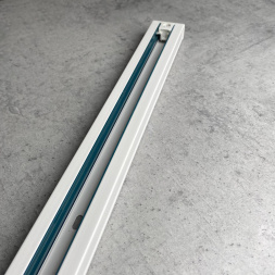 Однофазный трехжильный шинопровод с токопроводом и заглушкой, 2м NOVOTECH 135002Y белый