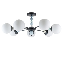 Люстра потолочная LUMION 6526/7C SUNDAY модерн чёрный 7x40W