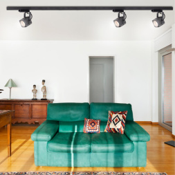 Светильник трековый однофазный трехжильный NOVOTECH 370429 PIPE хай-тек черный 50W