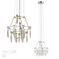 Подвесной светильник ODEON LIGHT EXCLUSIVE 7000/35L FLAMENCO модерн, дизайнерские, декоративные золото/прозрачный 35W