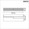 Светильник накладной светодиодный с переключателем цветовой температуры Novotech  Eos 359763