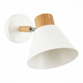 SLE103701-01 Светильник настенный Светлое дерево, Белый/Белый E27 1*60W BUVE EVOLUCE