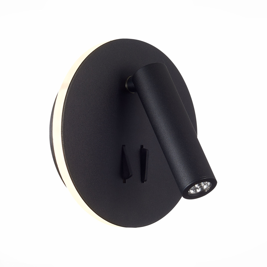 SL1586.413.01 Светильник настенный Черный LED 1*8W 3000K 624Lm Ra&gt;80 24° IP20 L-xW155xH155 170-240V Настенные светильники ST LUCE