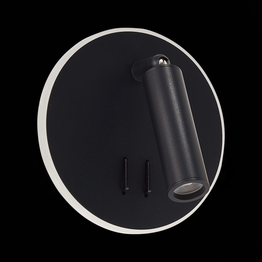 SL1586.413.01 Светильник настенный Черный LED 1*8W 3000K 624Lm Ra&gt;80 24° IP20 L-xW155xH155 170-240V Настенные светильники ST LUCE