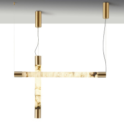 Подвесной светильник ODEON LIGHT 6687/25L MARBELLA модерн латунь/белый 40W