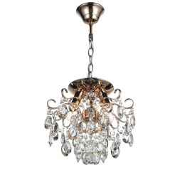 SL846.202.03 Люстра подвесная ST-Luce Золотистый/Прозрачный E14 3*40W ORECCHINI ST LUCE