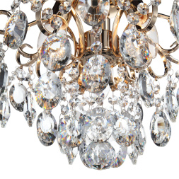 SL846.202.03 Люстра подвесная ST-Luce Золотистый/Прозрачный E14 3*40W ORECCHINI ST LUCE