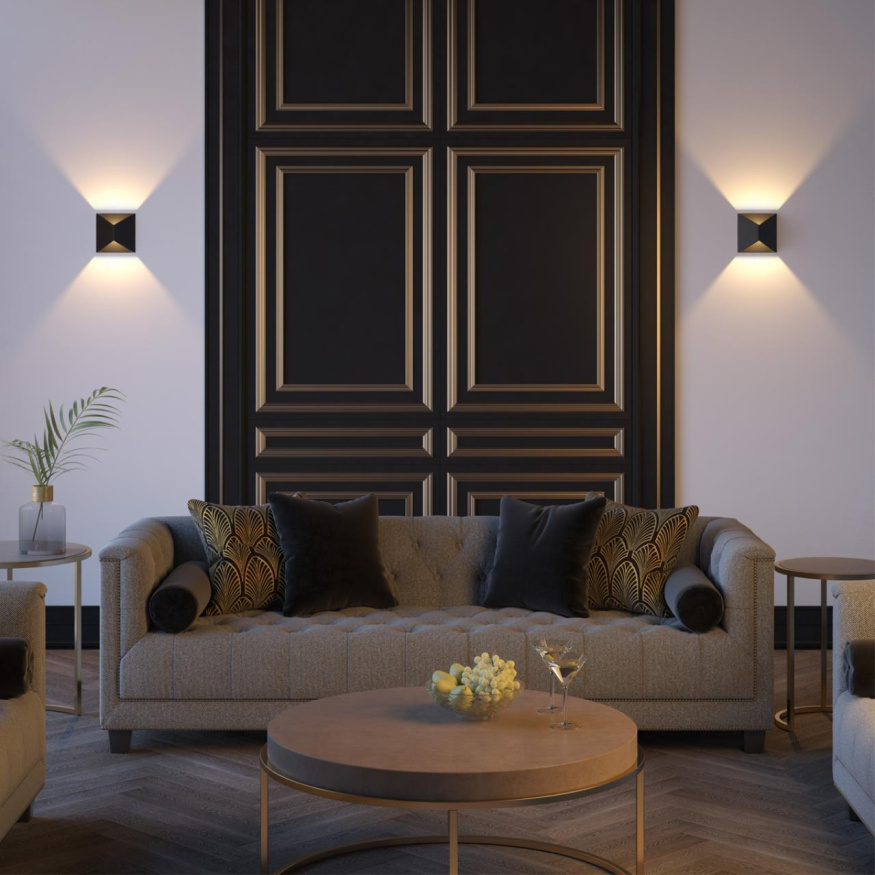 Настенный светильник ODEON LIGHT 3907/10WL TIBRO хай-тек черный 10W