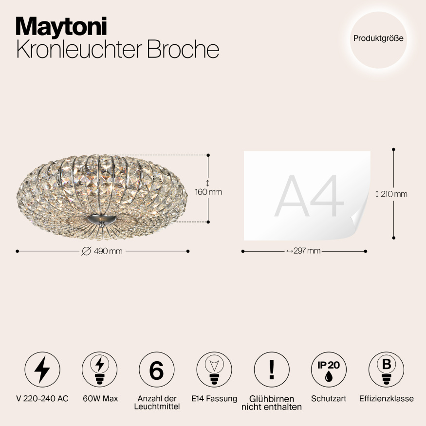 Люстра Maytoni DIA902-06-N