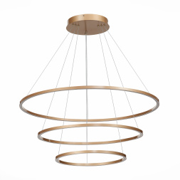 ST605.243.114 Светильник подвесной ST-Luce Золотистый/Белый LED 1*114W 4000K Подвесные светильники ST LUCE