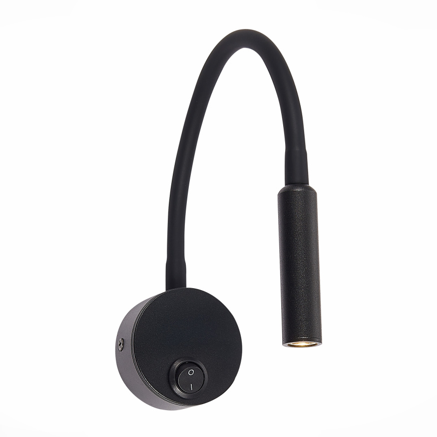 ST653.431.01 Светильник настенный ST-Luce Черный/Черный LED 1*3W 3000K Настенные светильники ST LUCE