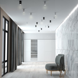 Светильник накладной NOVOTECH 370732 ELINA хай-тек белый 9Вт