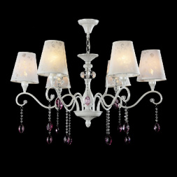 Подвесная люстра Adelaide FR2306-PL-06-W Freya E14 Классический, Арт-Деко