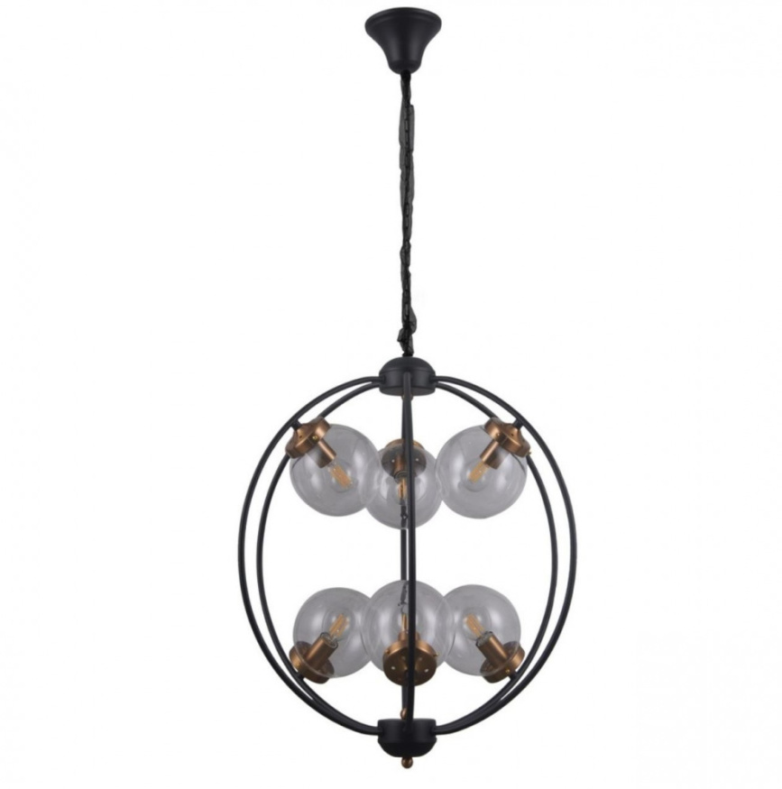 Подвесная люстра Serrano OML-94503-06 Omnilux E14 2400-2800K Лофт