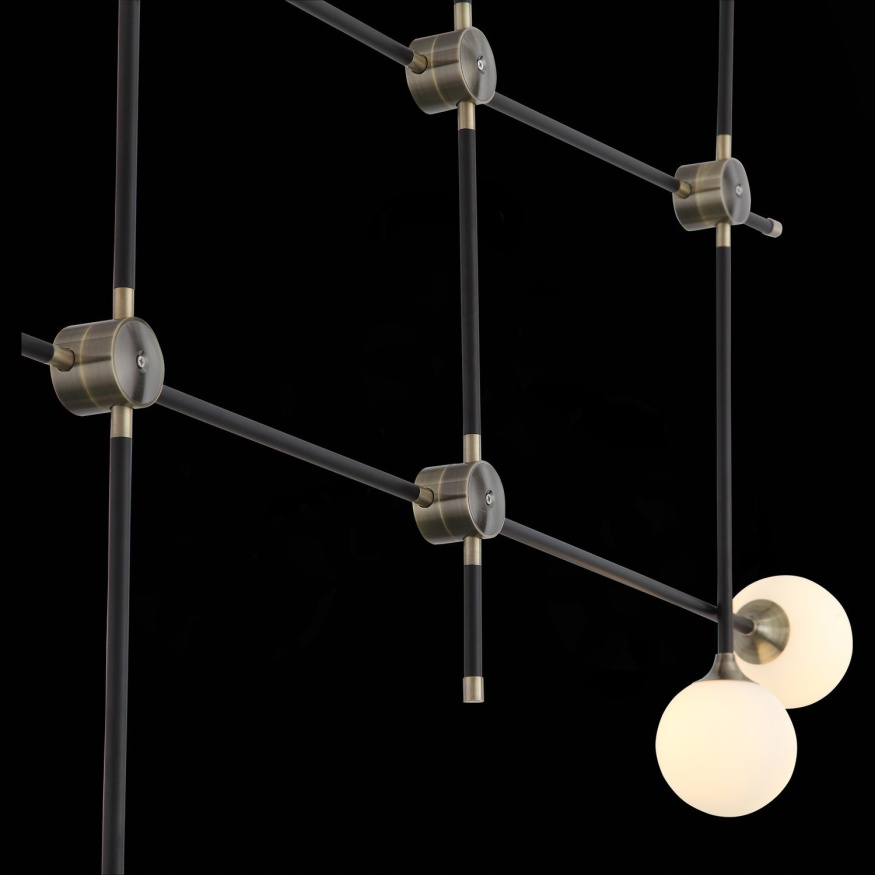 SL429.403.06 Светильник потолочный ST-Luce Черный, Золото/Белый G9 6*5W BASTONCINO ST LUCE